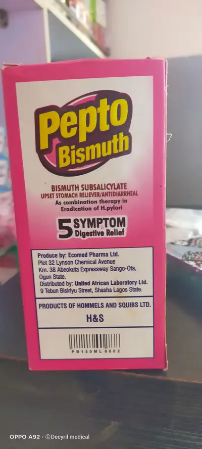 Pepto Bismuth Strawaberry flavour 150ml bottle