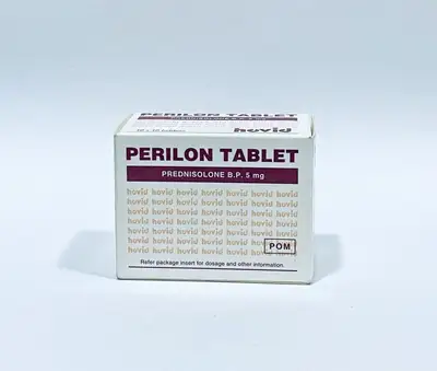 Perilon Prednisolone 5mg 10 tablets sachet