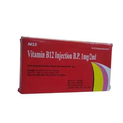 Philo Vitamin B12 Injection 1mg/2ml x 10 Ampoules