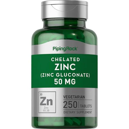 PipingRock Chelated Zinc Gluconate Healthcare