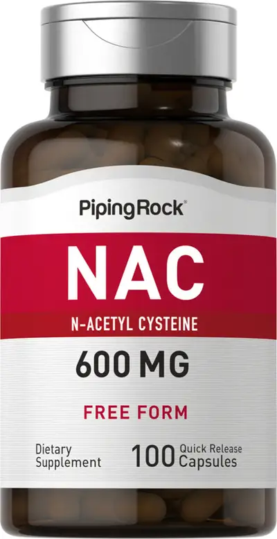 PipingRock NAC 600mg 100 quick release capsules