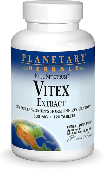 PLANETARY HERBALS FULL SPECTRUM VITEX EXTRACT 500MG X 120 TABS