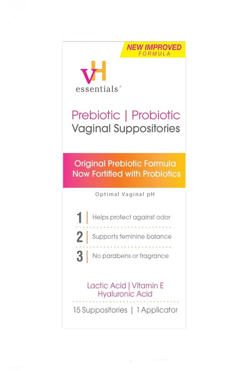 Prebiotic+Probiotic Vaginal Suppositories Daily Health