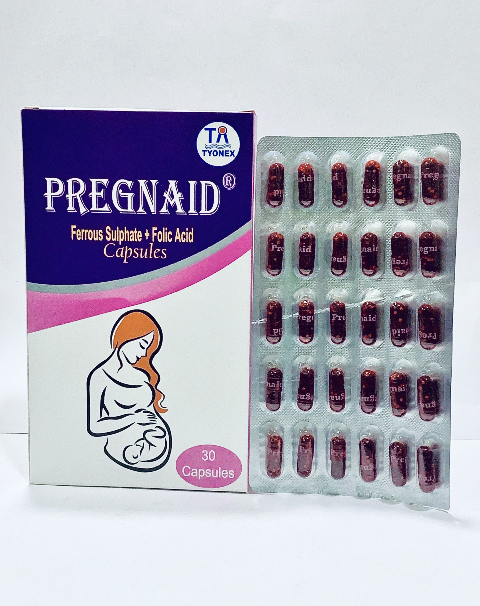 PregnAid Capsules (Ferrous+Folic Acid)