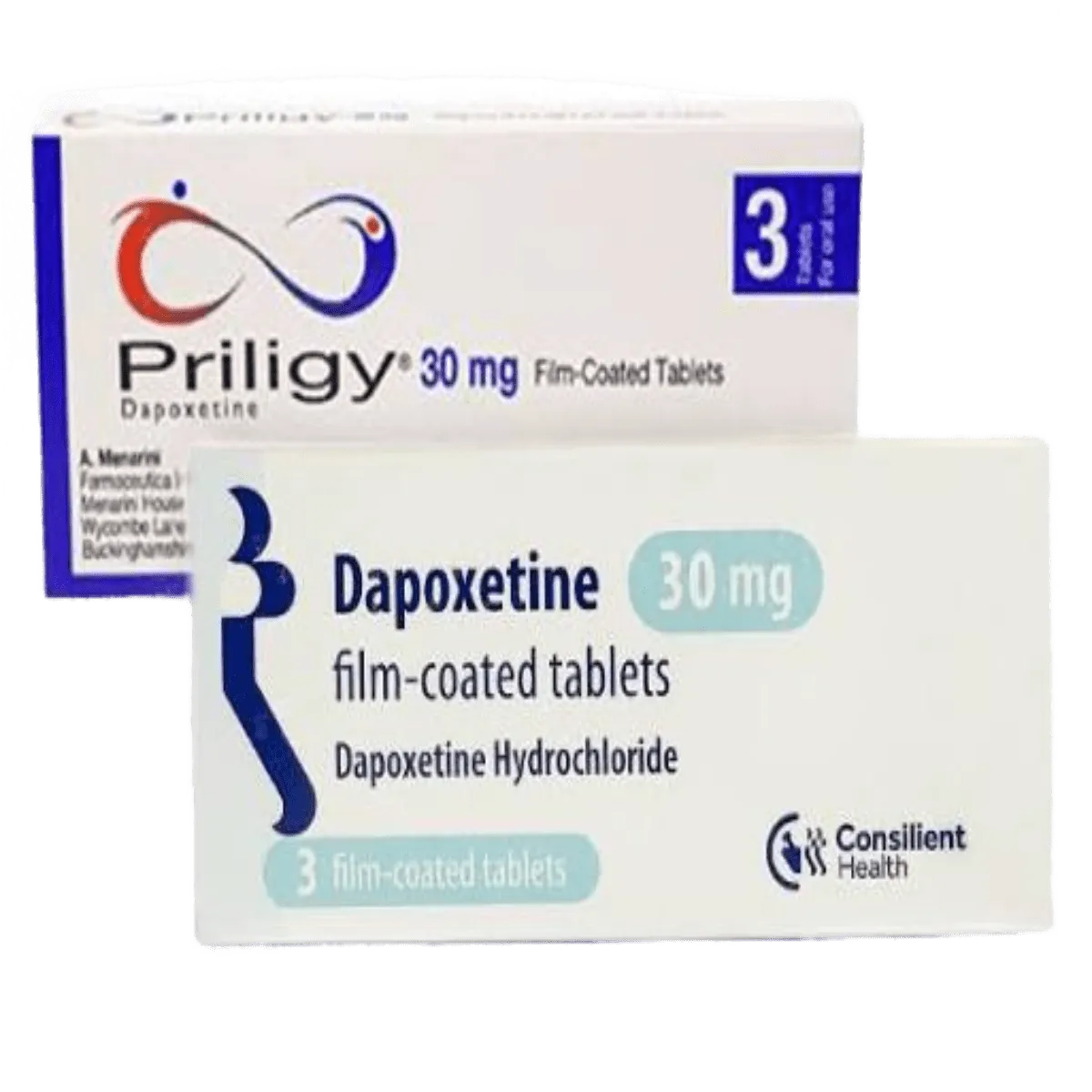 Priligy 30mg Tablets - Dapoxetine 30mg, 3 Tablets