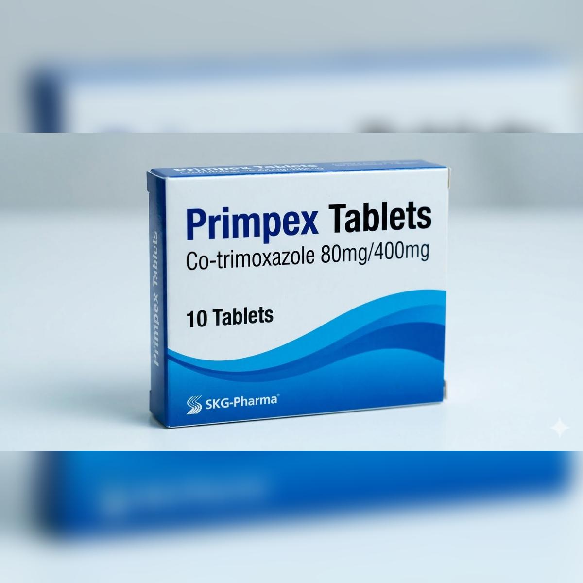 Primpex Tablets - Co - trimoxazole 80mg/400mg, 10 Tablets
