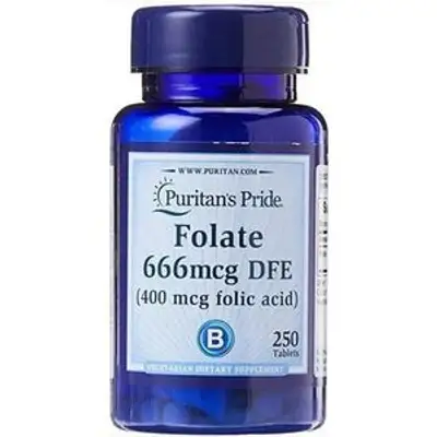 PURITAN'S PRIDE FOLIC ACID 400MCG X 250 TABS