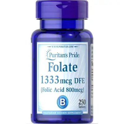 PURITAN'S PRIDE FOLIC ACID 800MG X 250 TABS
