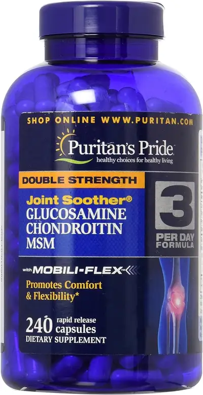 PURITAN'S PRIDE JOINT SOOTHER GLUCOSAMINE CHONDROITIN MSM X 240 CAPS