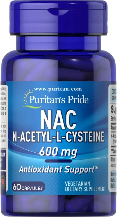 Puritan's Pride NAC 600mg 60 Capsules