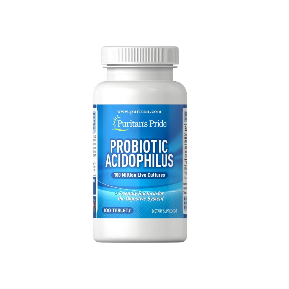 Puritan’s Pride Probiotic Acidophilus Tablets, 100 Tablets