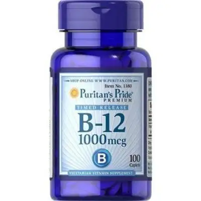 Puritan's Pride Timed Release B-12 1000mcg 100 Caplets