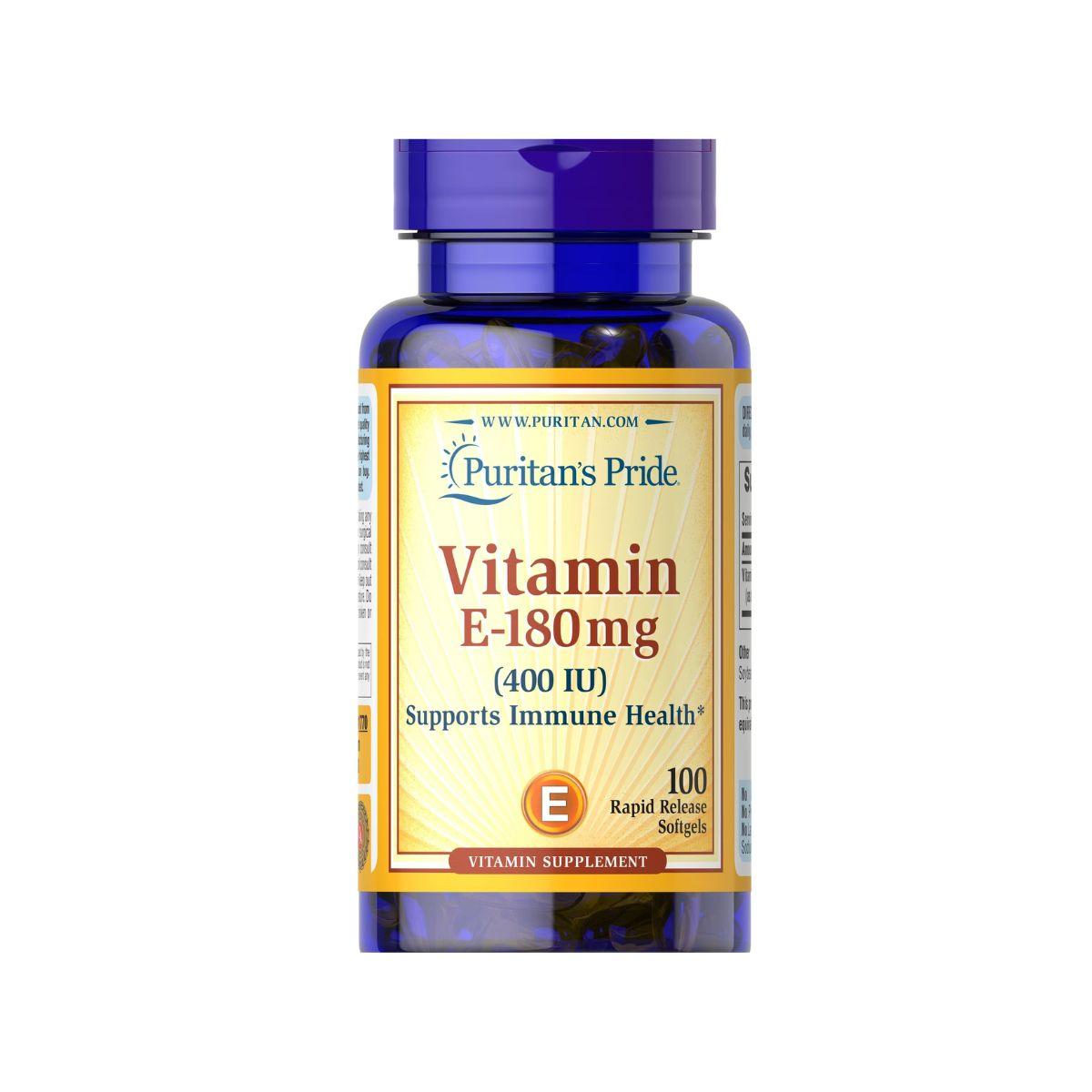 Puritan’s Pride Vitamin E 400iu, 100 Softgels