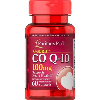 Puritans pride Coq10 100mg 60 rapid release softgels