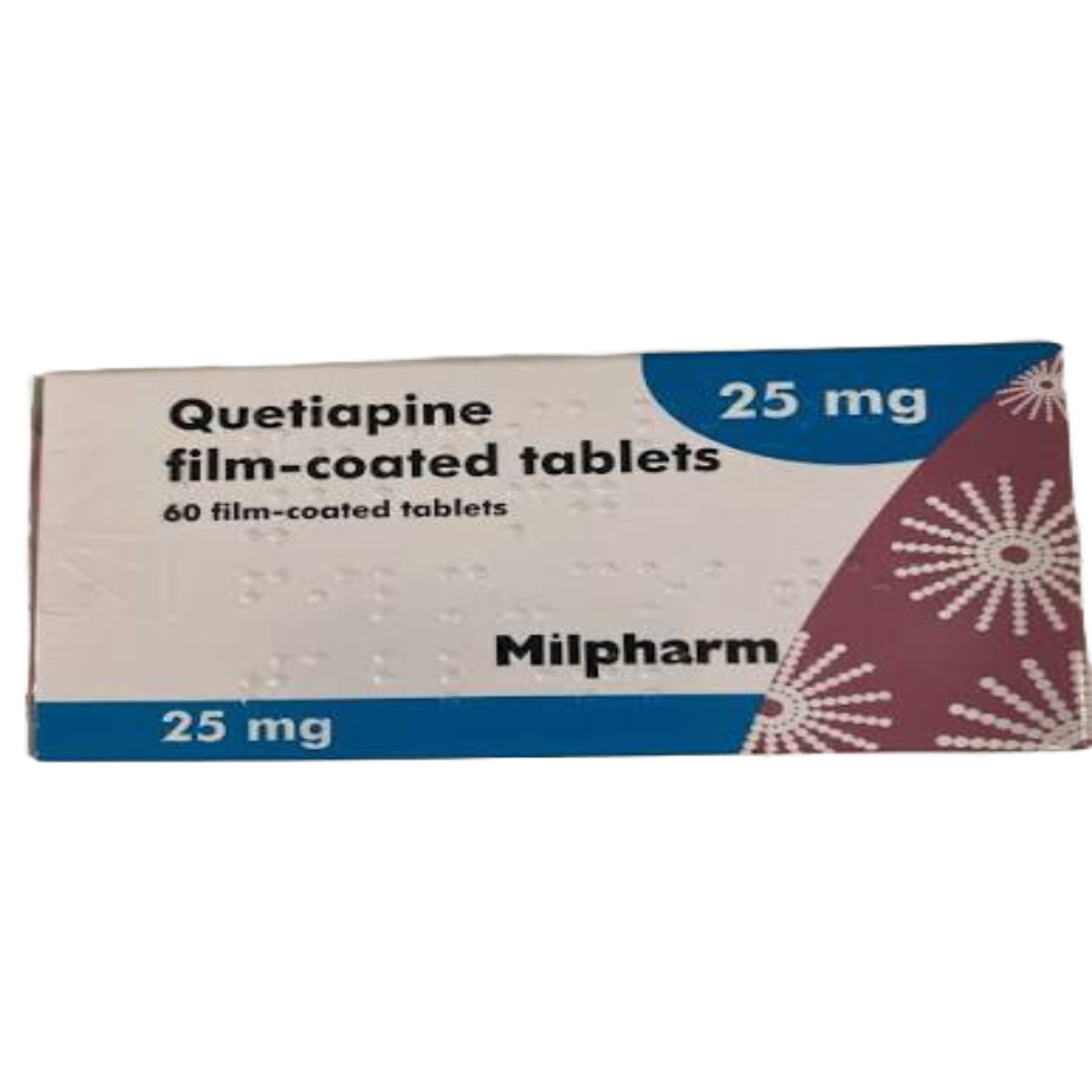 Quetiapine Tablets, 60 Tablets - 25mg