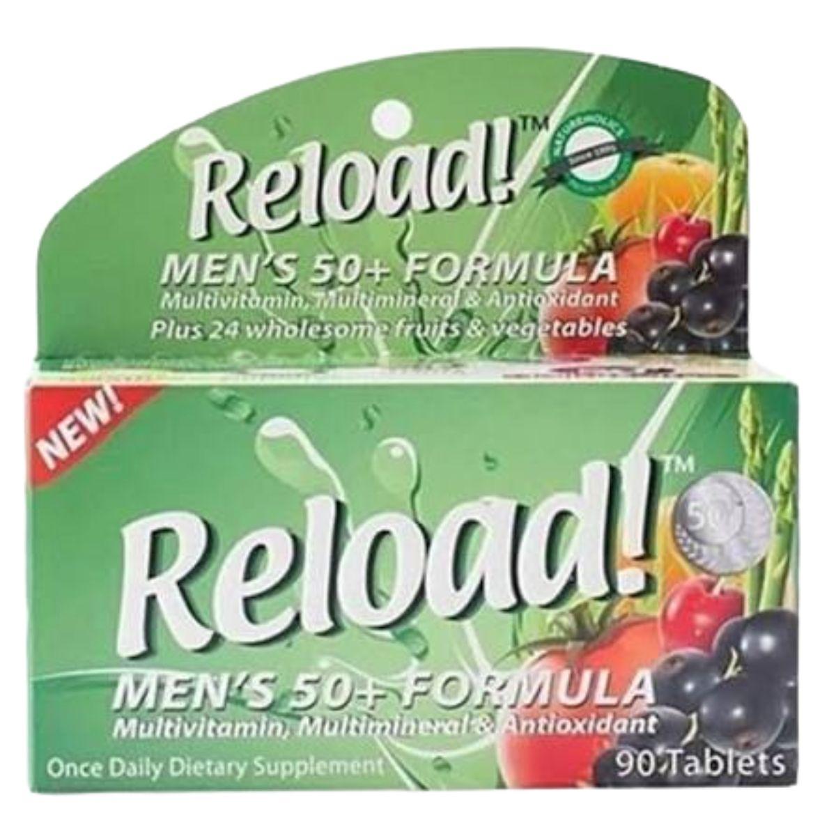 Reload Men’s 50+ Formula, 90 tablets