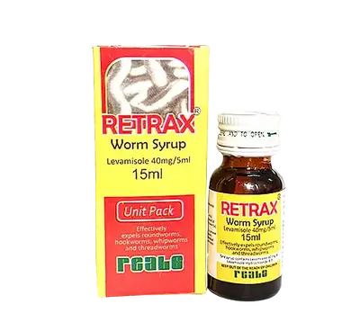 Retrax Worm Syrup 40mg/5ml (15ml)