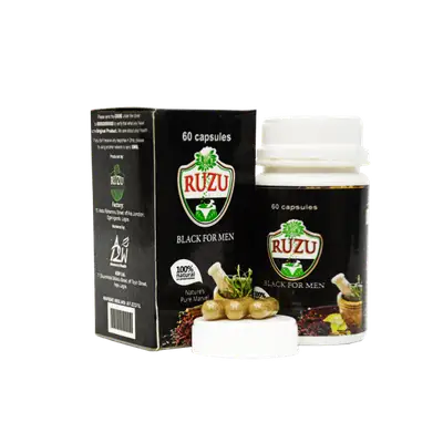 RUZU BLACK FOR MEN CAPSULES X 60