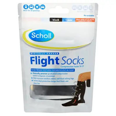 Scholl Flight Socks (Size 44-47) 1 Pair