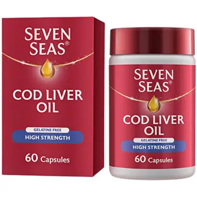 SEVEN SEAS COD LIVER H/S 525MG OMEGA-3 200MG  X 60 CAPS