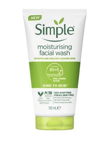 Simple Kind To Skin Moisturizing Facial Wash 5.1fl oz,150ml