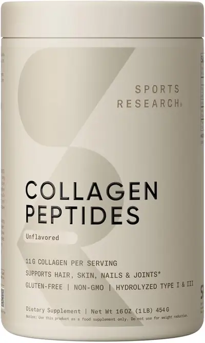 SPORT RESEARCH COLLAGEN PEPTIDES FOR WOMEN AND MEN UNFLAVOURED 16 0Z