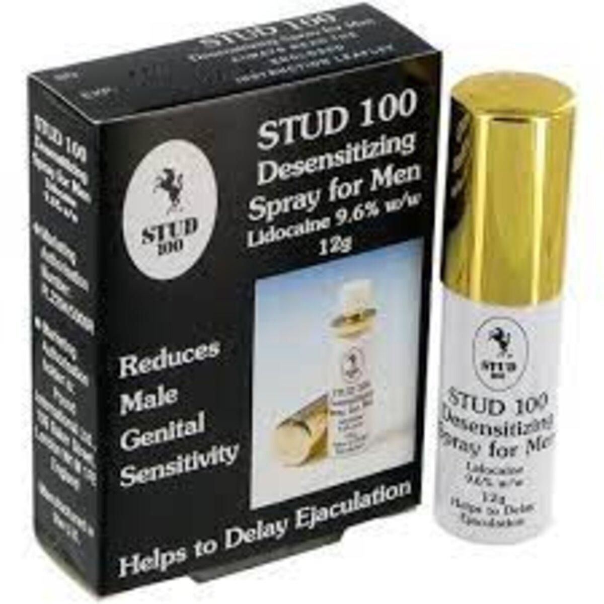 Stud 100 Desensitizing Spray For Men - Lidocaine Spray, 12g
