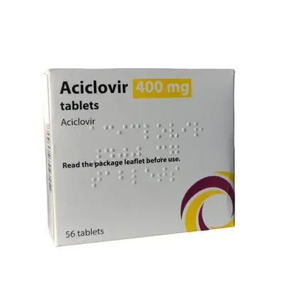 Sun Pharma Aciclovir 400mg 56 tablets pack