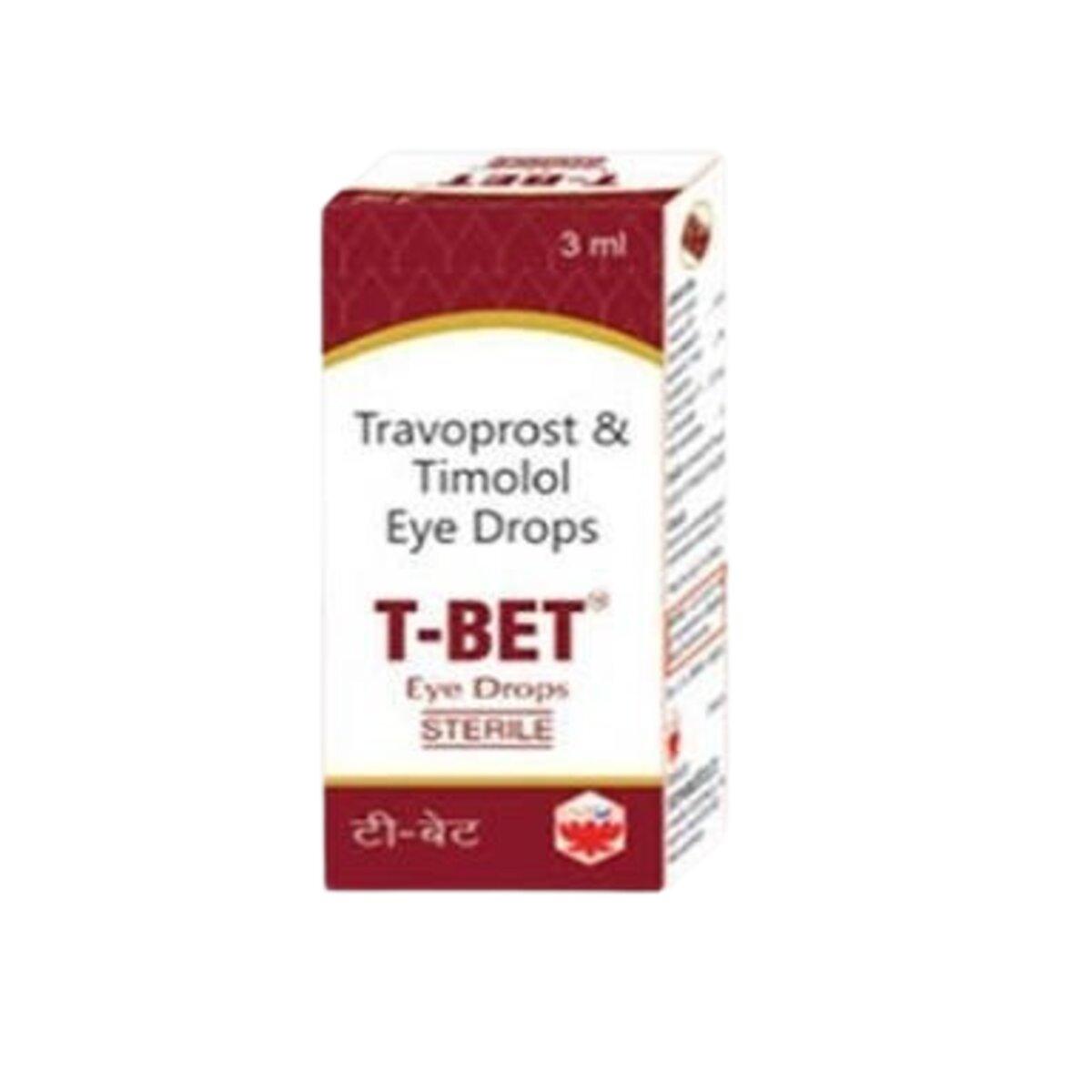 T - Bet Eye Drops - Travoprost Timolol Eye Drops, 3ml