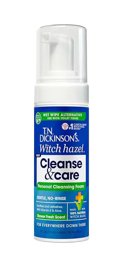 T.N DICKINSON'S WITCH HAZEL CLEANSE & CARE PERSONAL FOAM 5 FL.OZ
