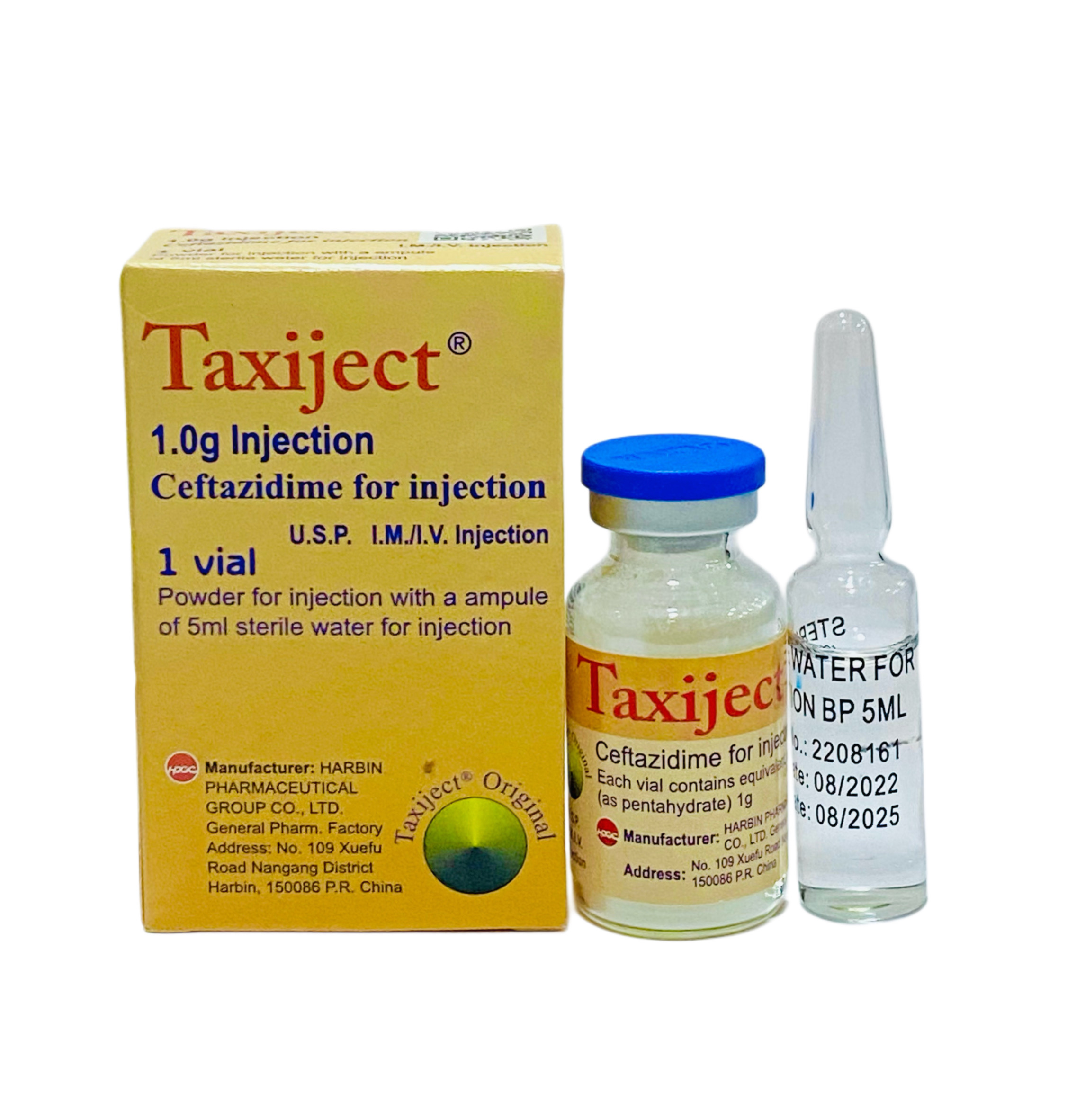 Taxiject Injection 1.0g (Ceftazidime)
