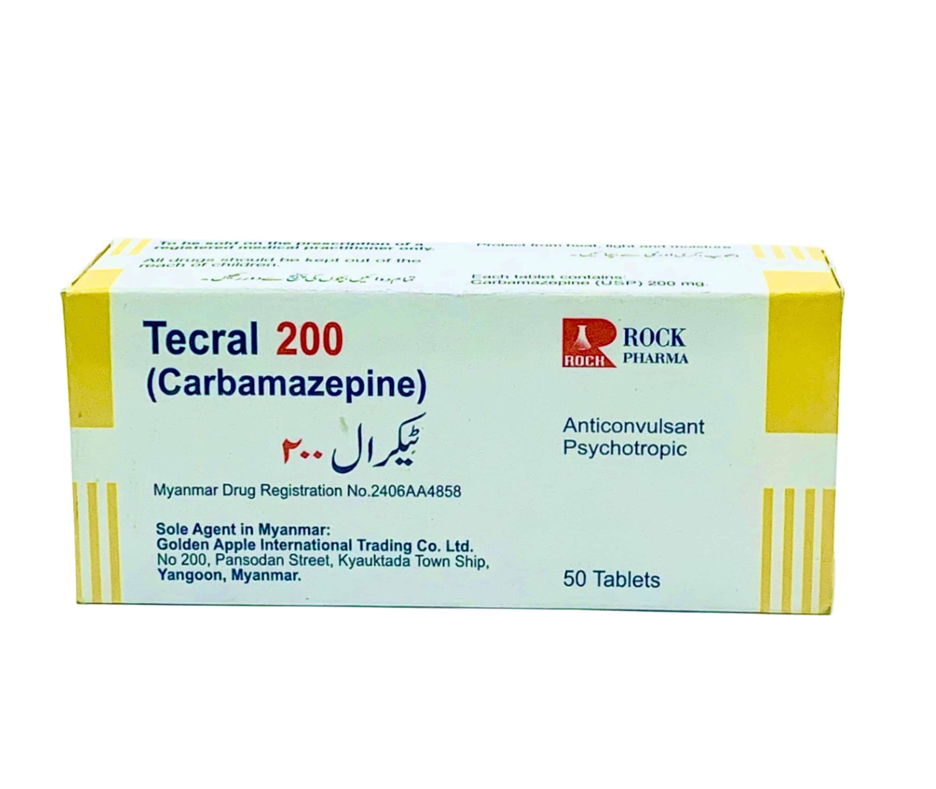 Tecral 200mg Tablet (Carbamazepine)