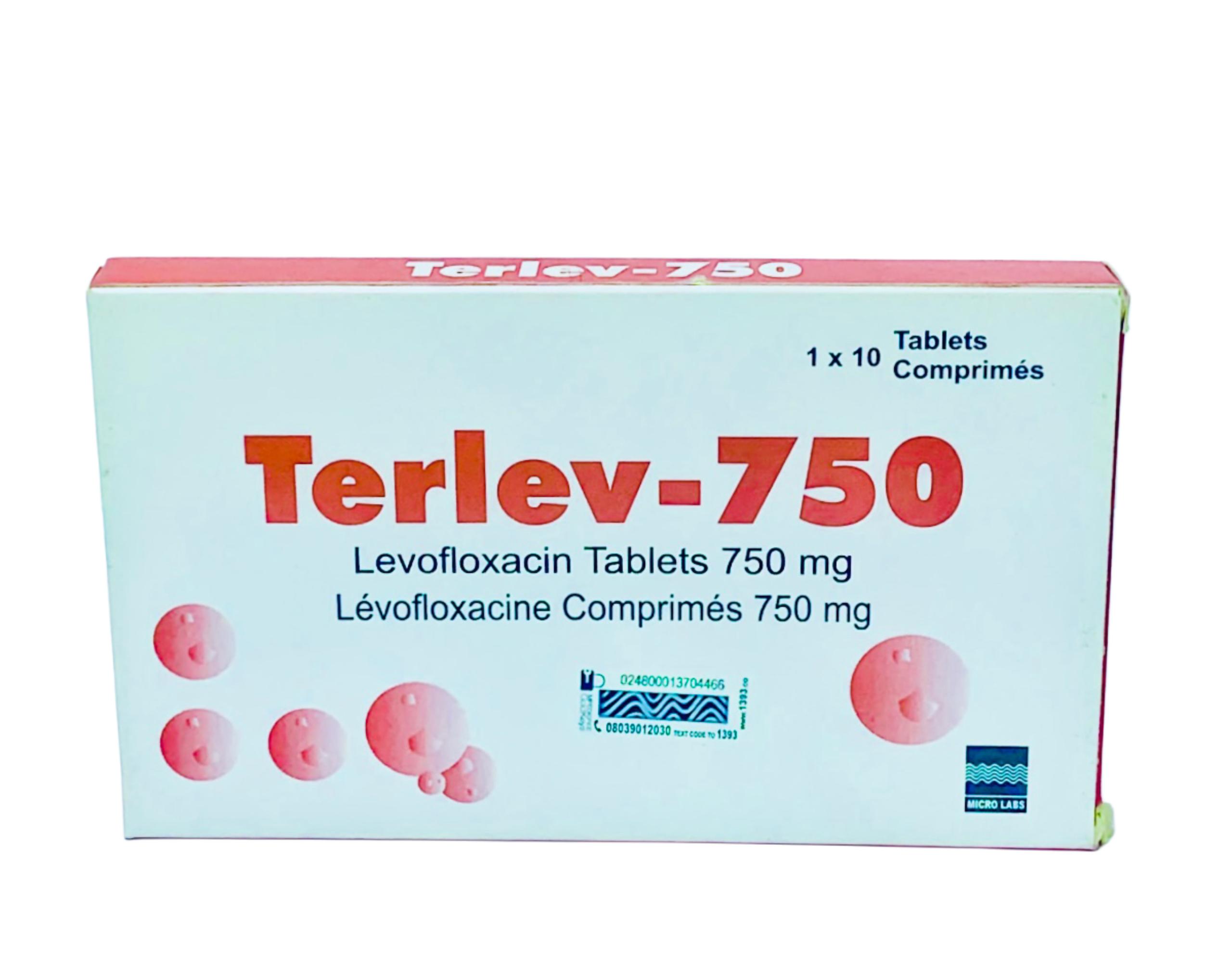 Terlev-750 Tablets (Levofloxacin) x10