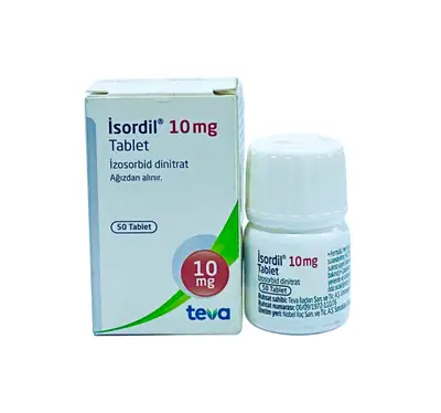Teva Isordil 10mg 50 tablets pack