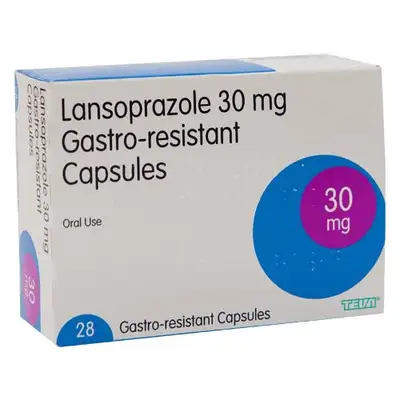 Teva Lansoprazole 30mg 28 Gastro-resistant Capsules Pack