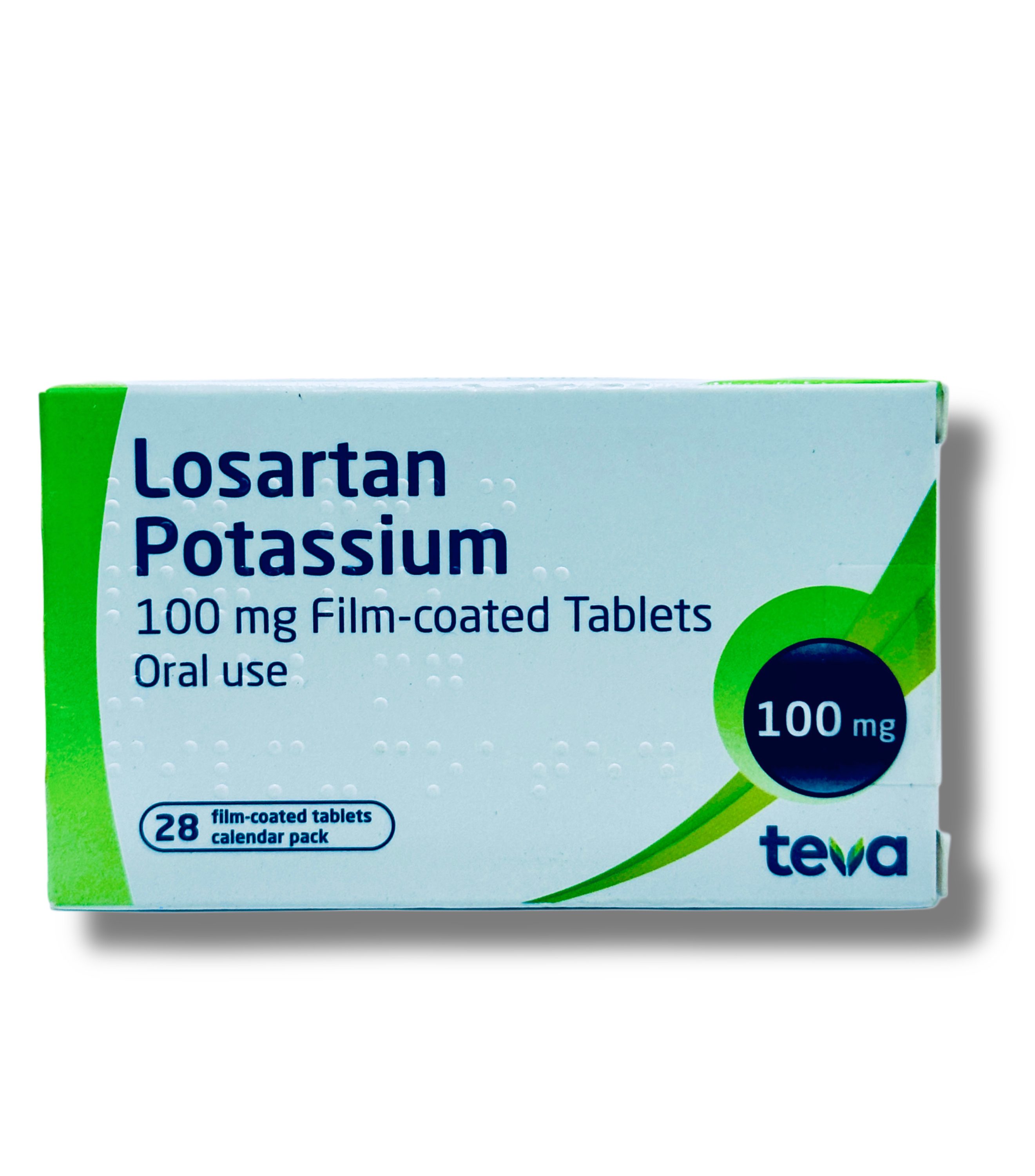 Teva Losartan 100mg Potassium Tablet x28