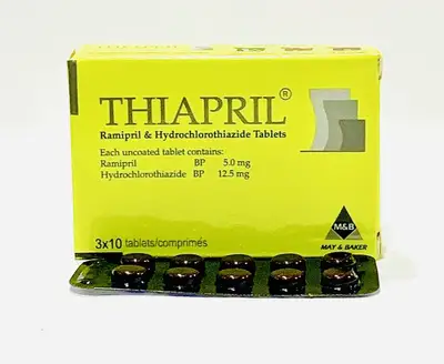 Thiapril 5mg/12.5mg 30 Tablets