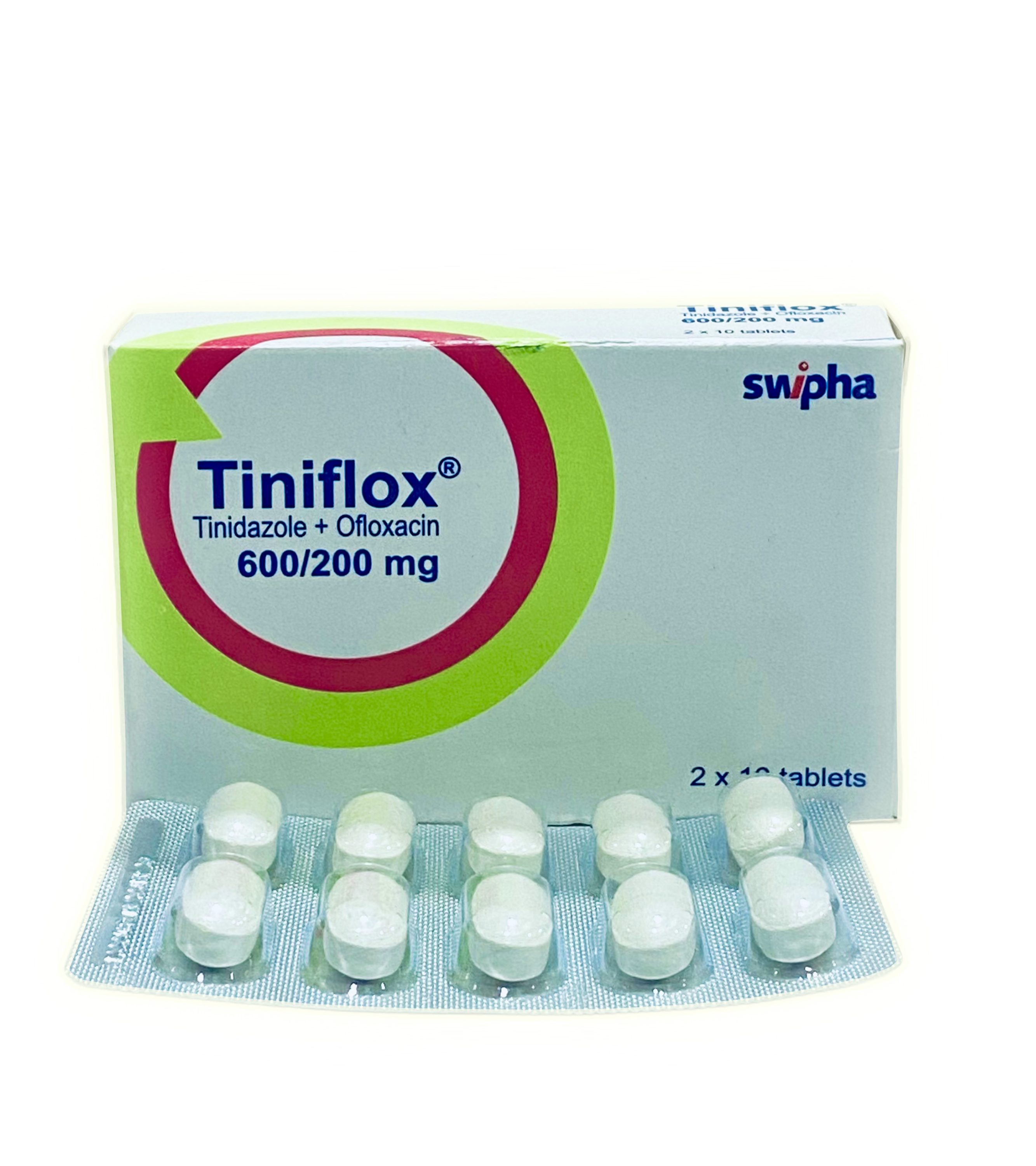 Tiniflox Tablet (Tinidazole+Ofloxacin) x20