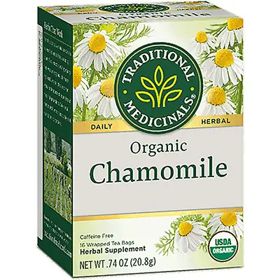 TRADITIONAL MEDICINALS ORGANIC CHAMOMILE 16 TEA BAGS