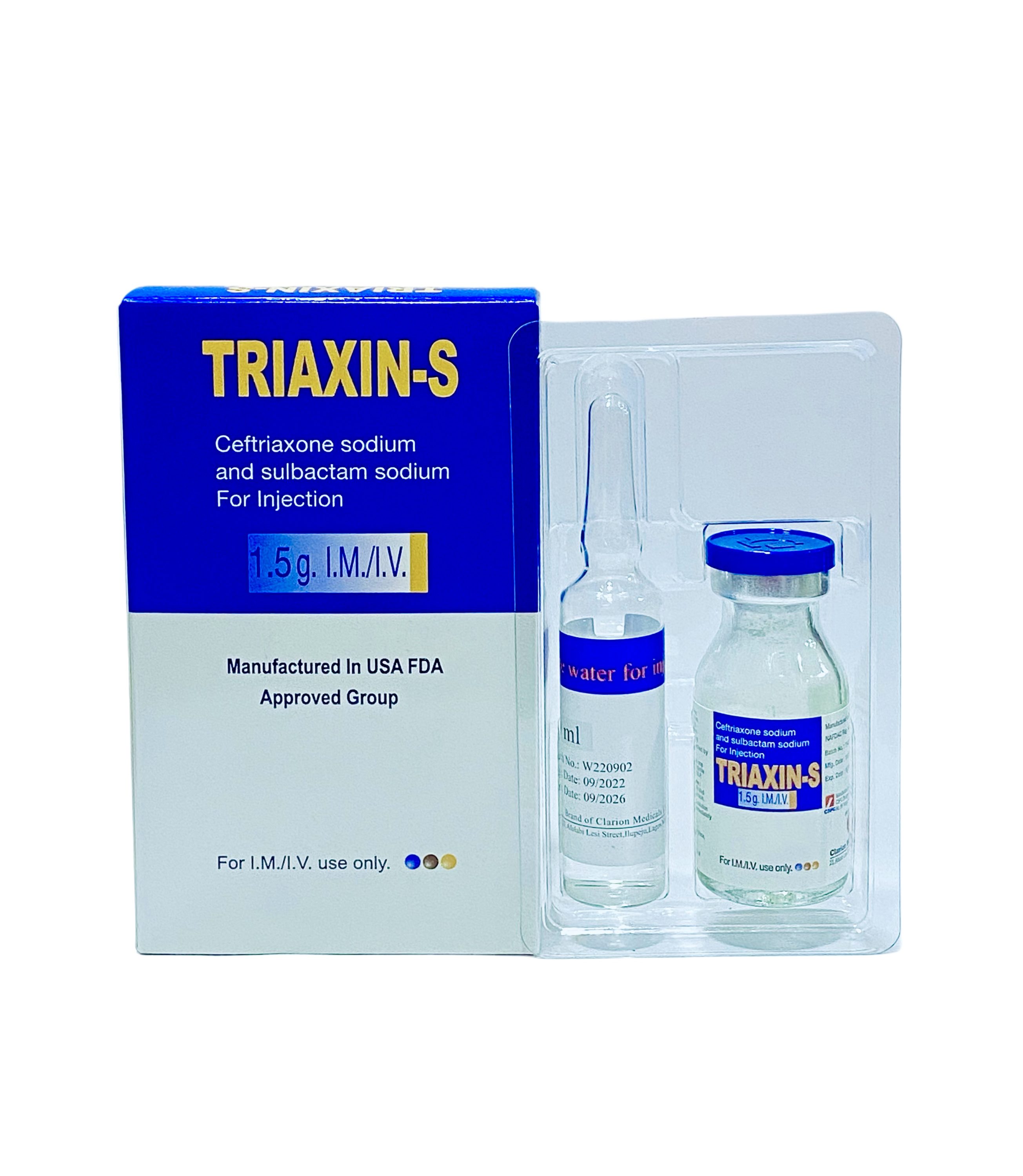 Triaxin-S Injection 1.5g I.M/IV