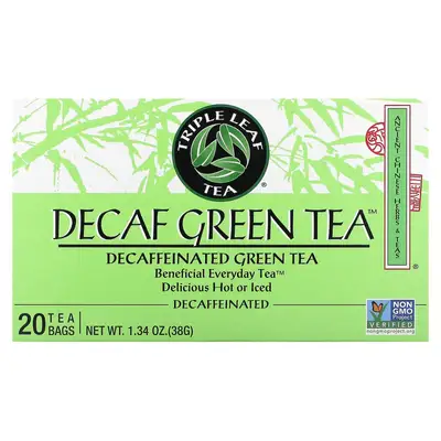 TRIPLE LEAF DECAFF GREEN 20 TEA BAGS