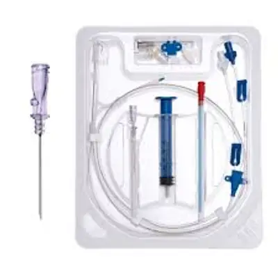 Triple Lumen Central Venous Catheter (CVC) Kit - 7 Fr