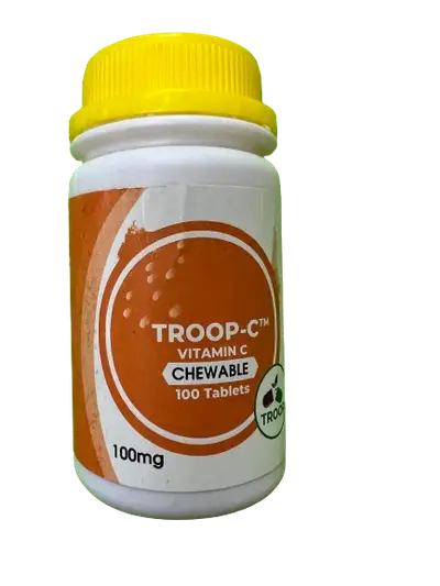 Troop-C Vitamin C White 100 tablets