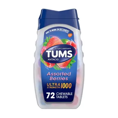 TUMS ANTACID ASSORTED FRUITS BY 72