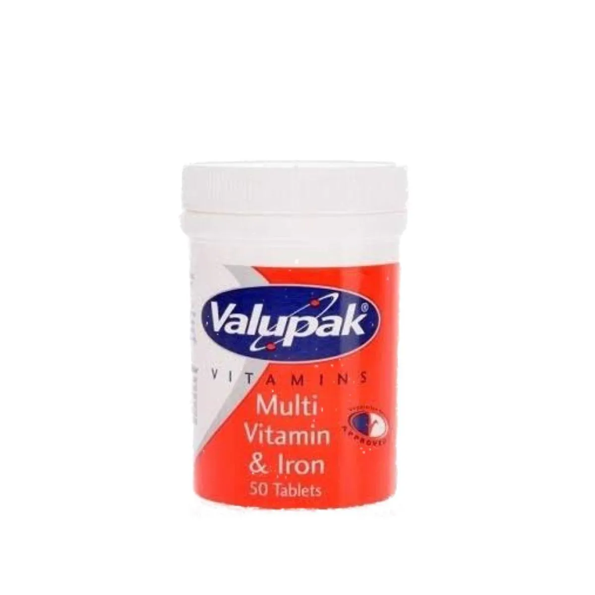 Valupak Multi Vitamin + Iron Tablets 50 Tablets