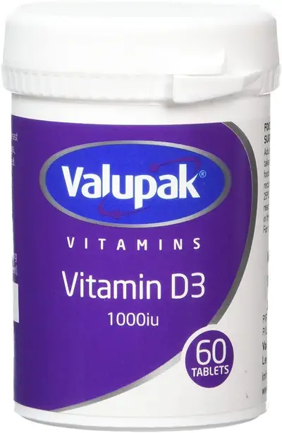 Valupak Vitamin D3 1000IU 60 tablets