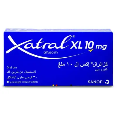 Vasran XL Alfuzosin 10mg 30 tablets pack