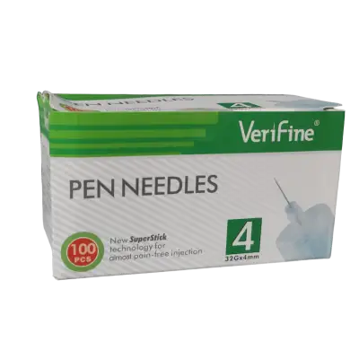 Verifine 32G x 4mm Pen Needles 100 pieces pack
