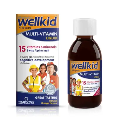 Vitabiotics Wellkid Multi-Vitamin Liquid 4-12 years bottle