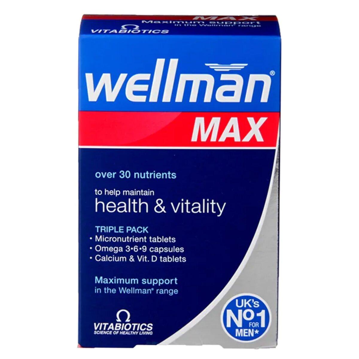 Vitabiotics Wellman Max Tablets, 84 Tablets